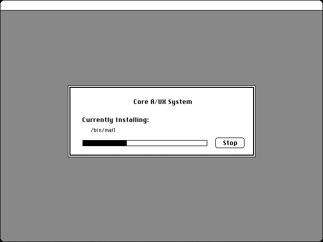 Installing A/UX