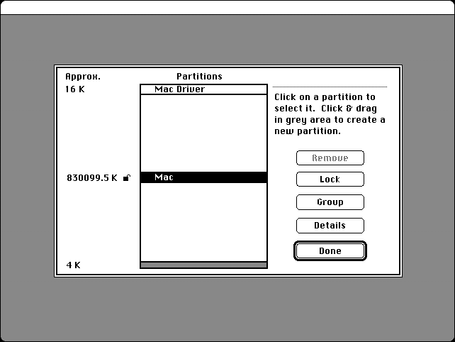 Macintosh Partition Scheme